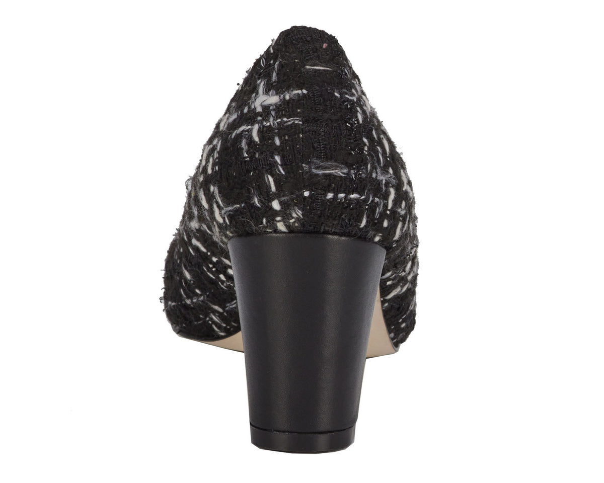 #Color_Black Tweed Fabric/Leather