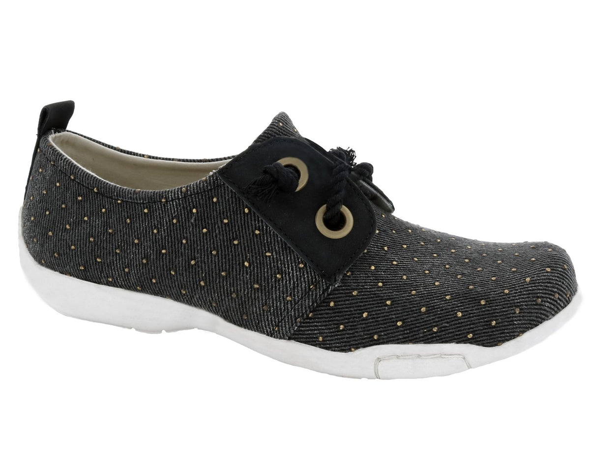 #Color_Black Denim With Gold
