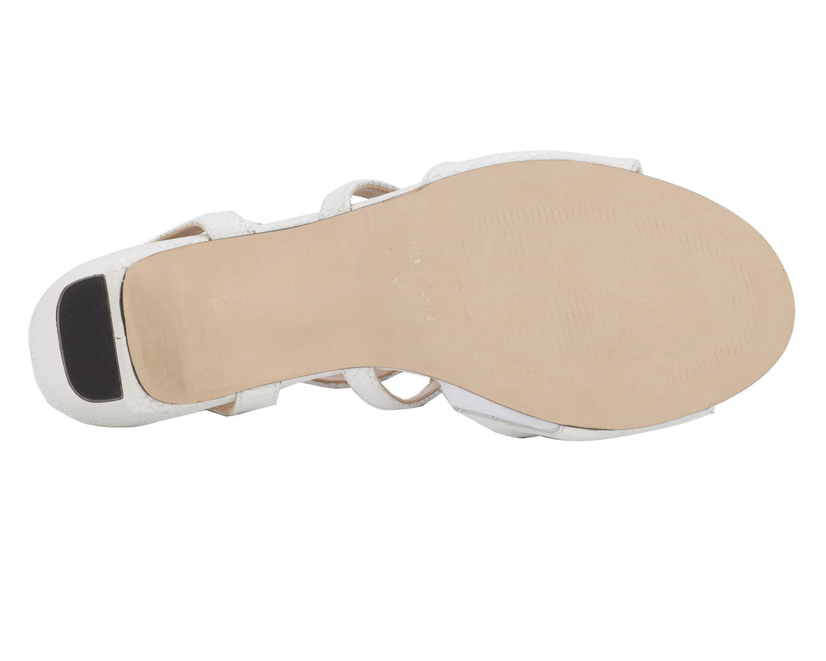 #Color_White Snake Print Leather