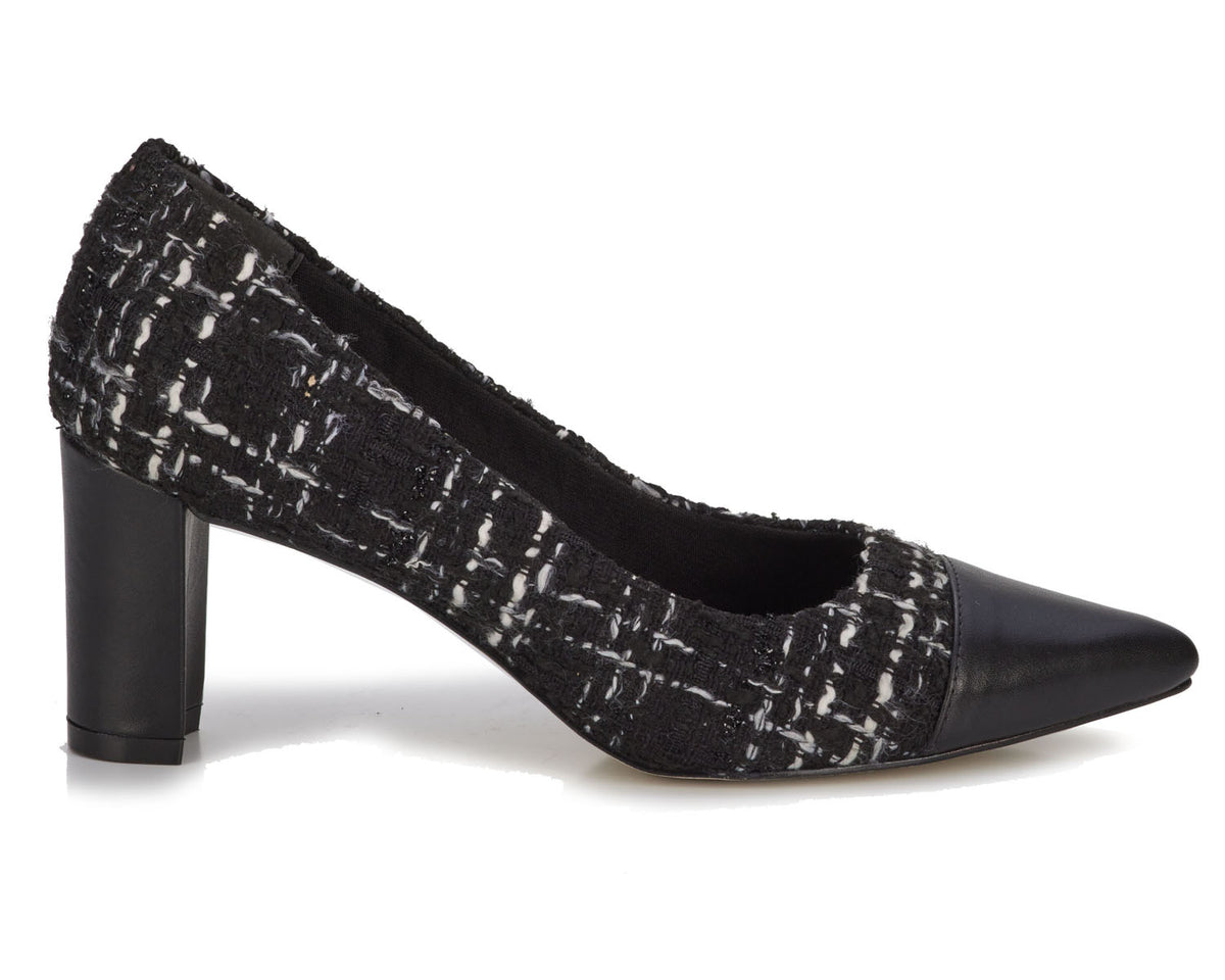 #Color_Black Tweed Fabric/Leather