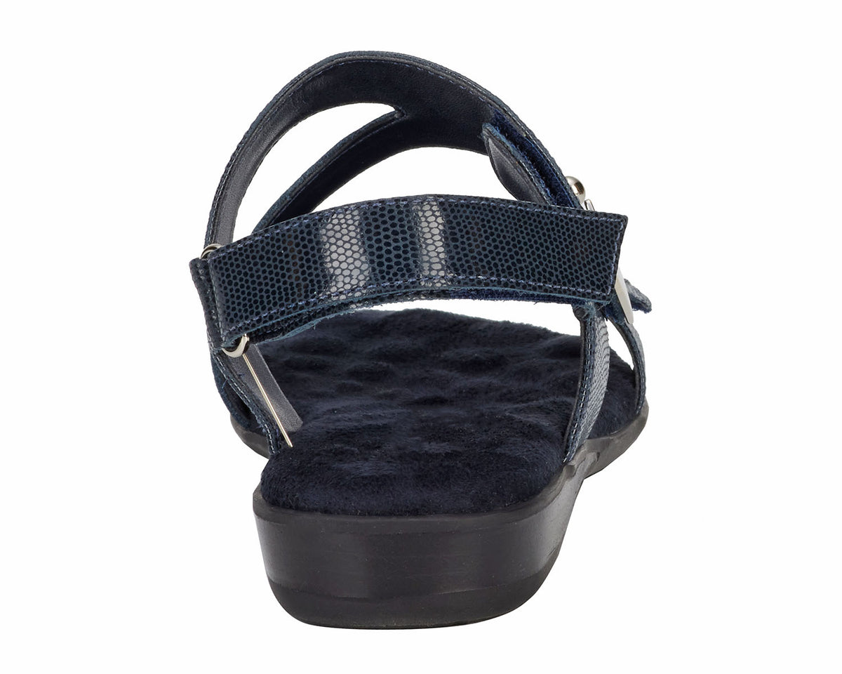#Color_Navy Lizard Print Patent Leather