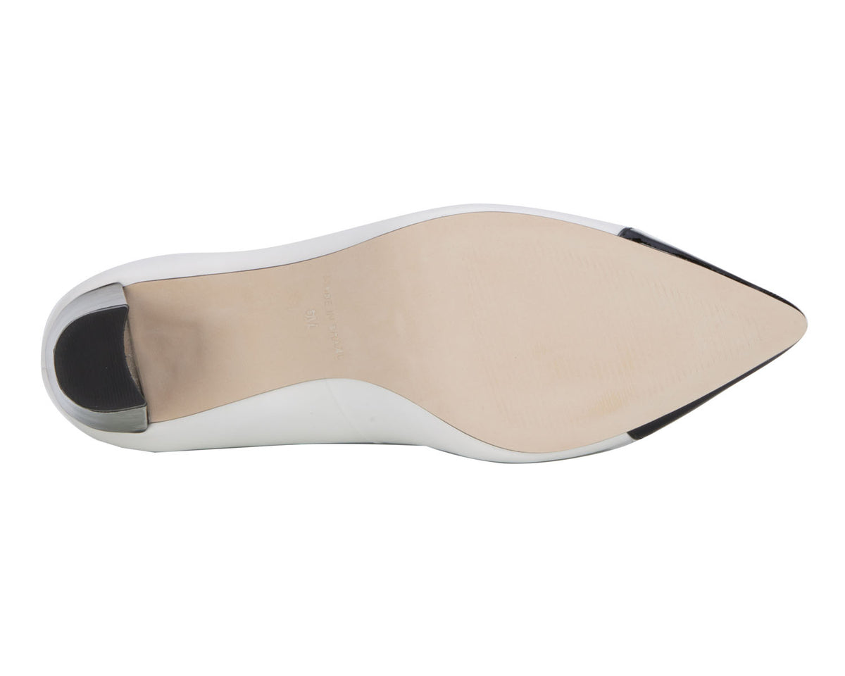 #Color_White Cashmere/Black Patent
