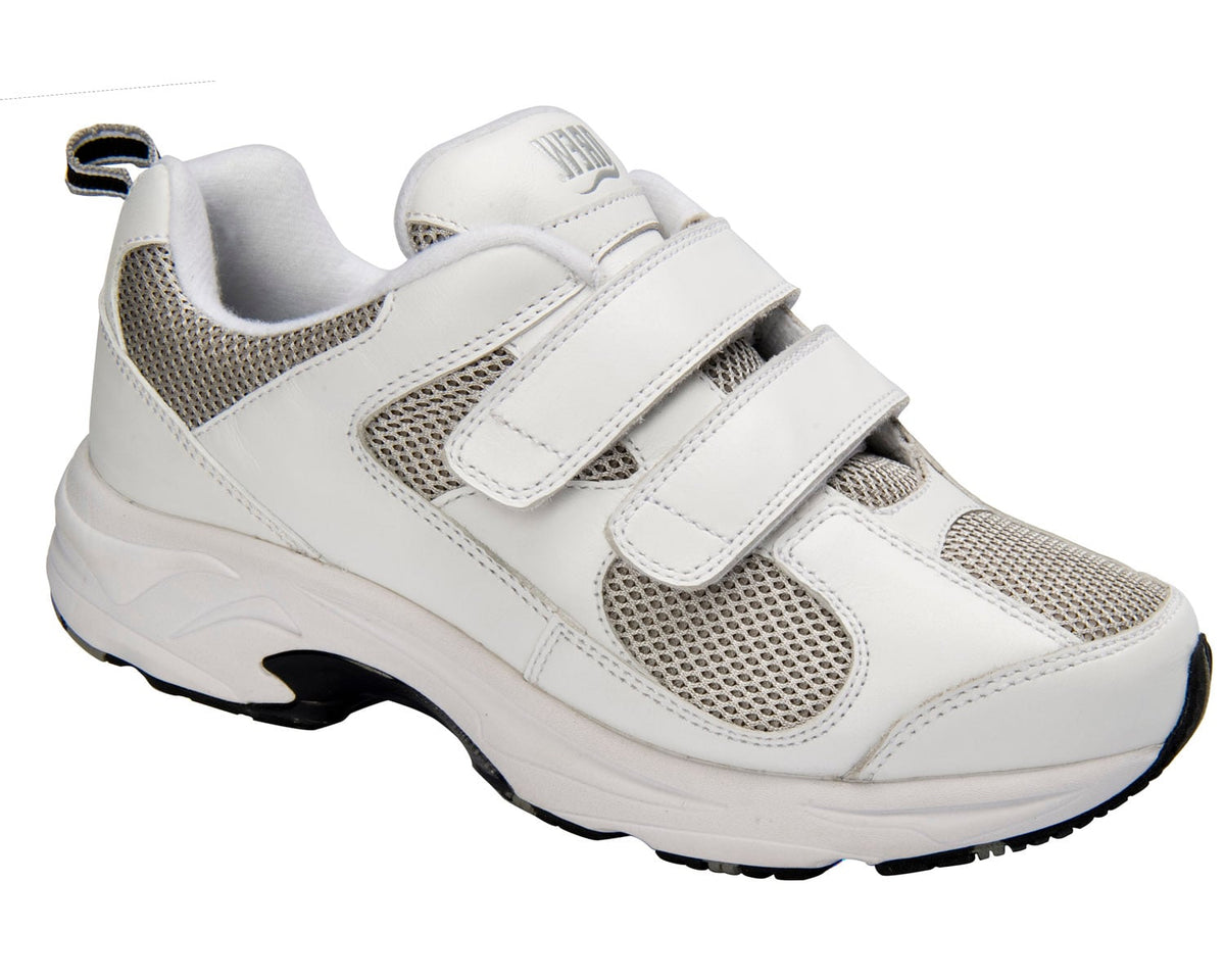 #Color_White Leather/Grey Mesh