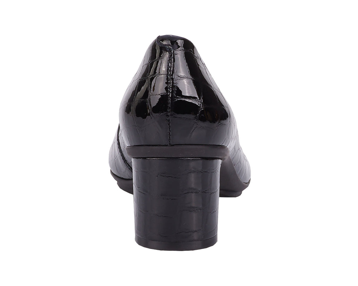 #Color_Black Croc Patent/Suede