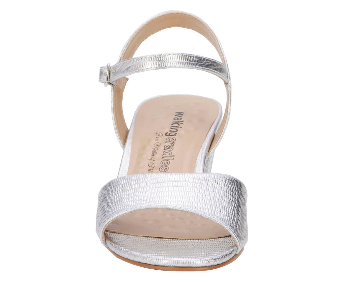#Color_Silver Lizard Print Leather