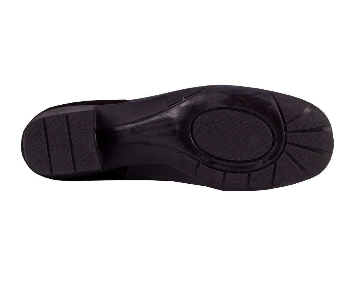 #Color_Black Leather/ Stretch Suede Fabric