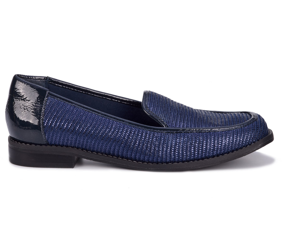 #Color_Navy Stretch Fabric/Patent