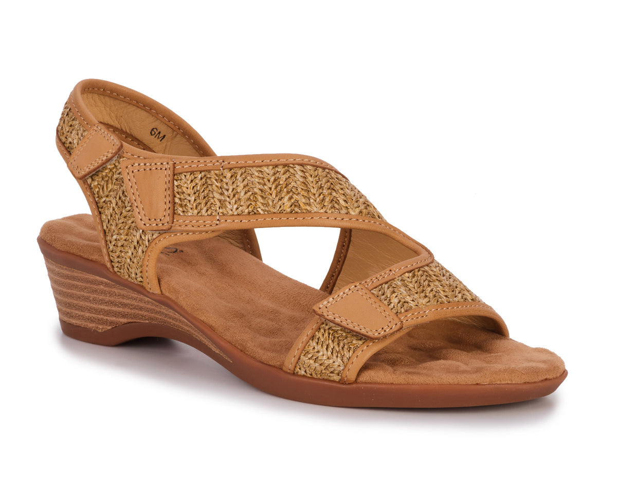 #Color_Tan Raffia/Leather