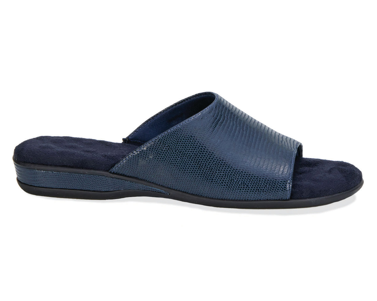 #Color_Navy Lizard Print Patent Leather