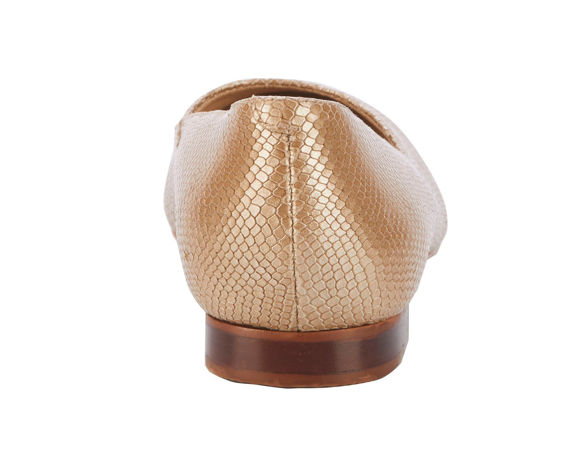 #Color_Taupe Snake Print Leather