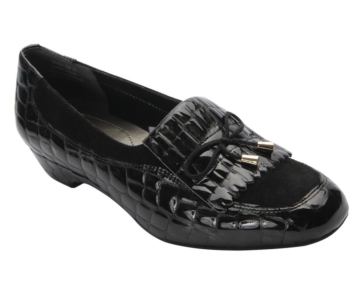 #Color_Black Croc Patent Leather