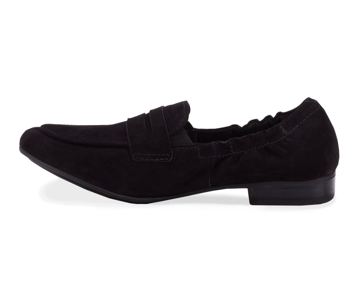 #Color_Black Suede Leather
