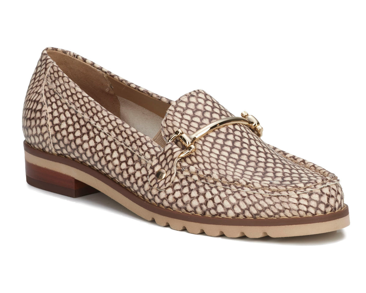 #Color_Roccia Snake Print Leather