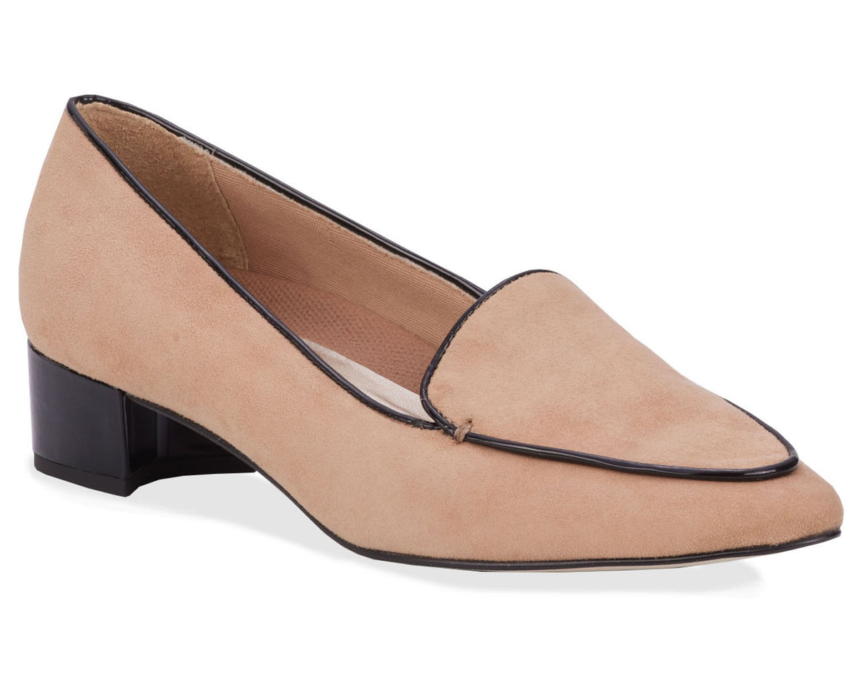 #Color_Nude Suede/Black Patent