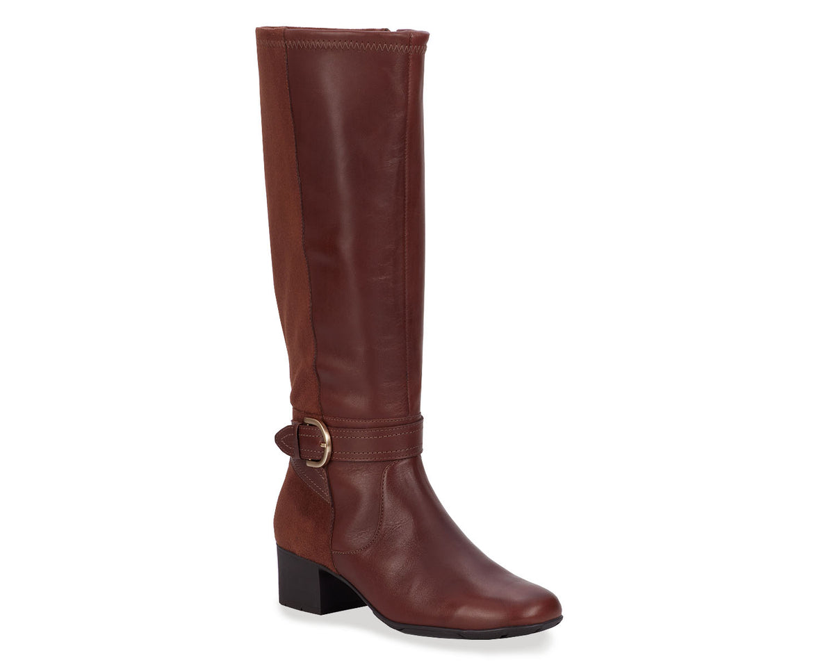 #Color_Tobacco Leather/ Stretch Suede Fabric