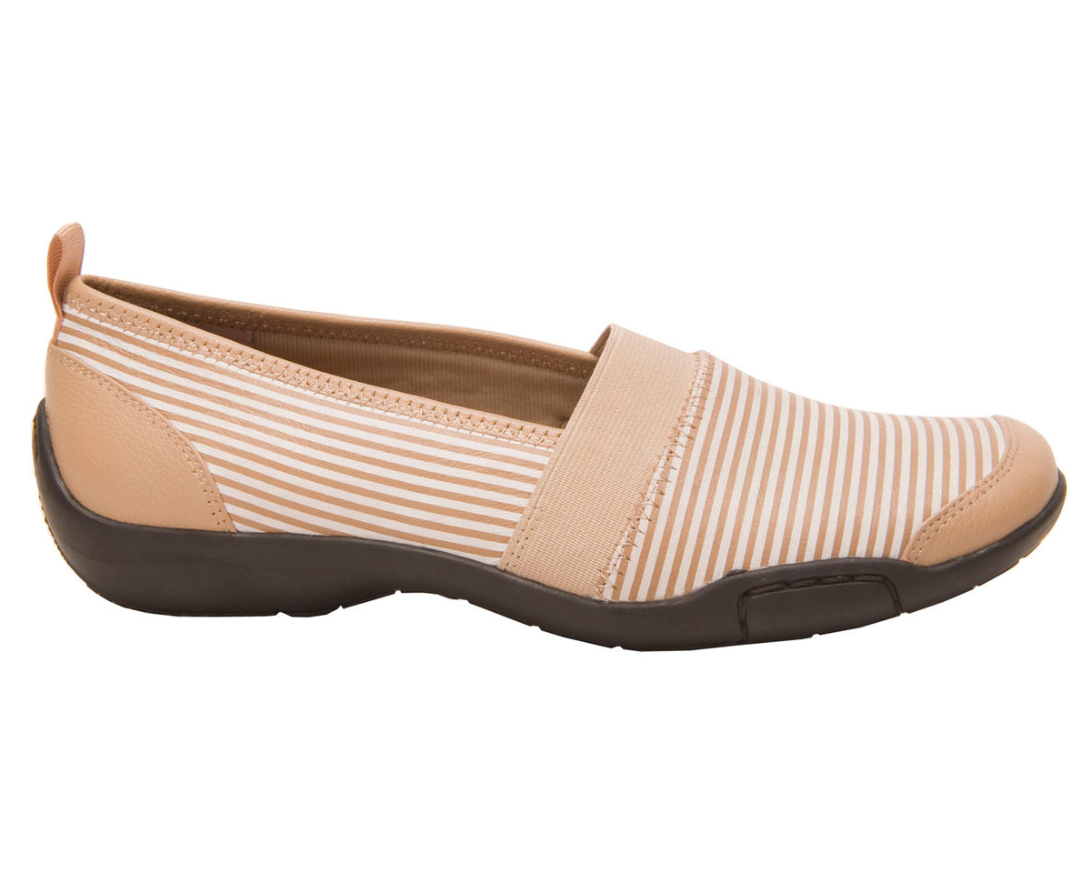 #Color_Taupe/White Stripe Leather