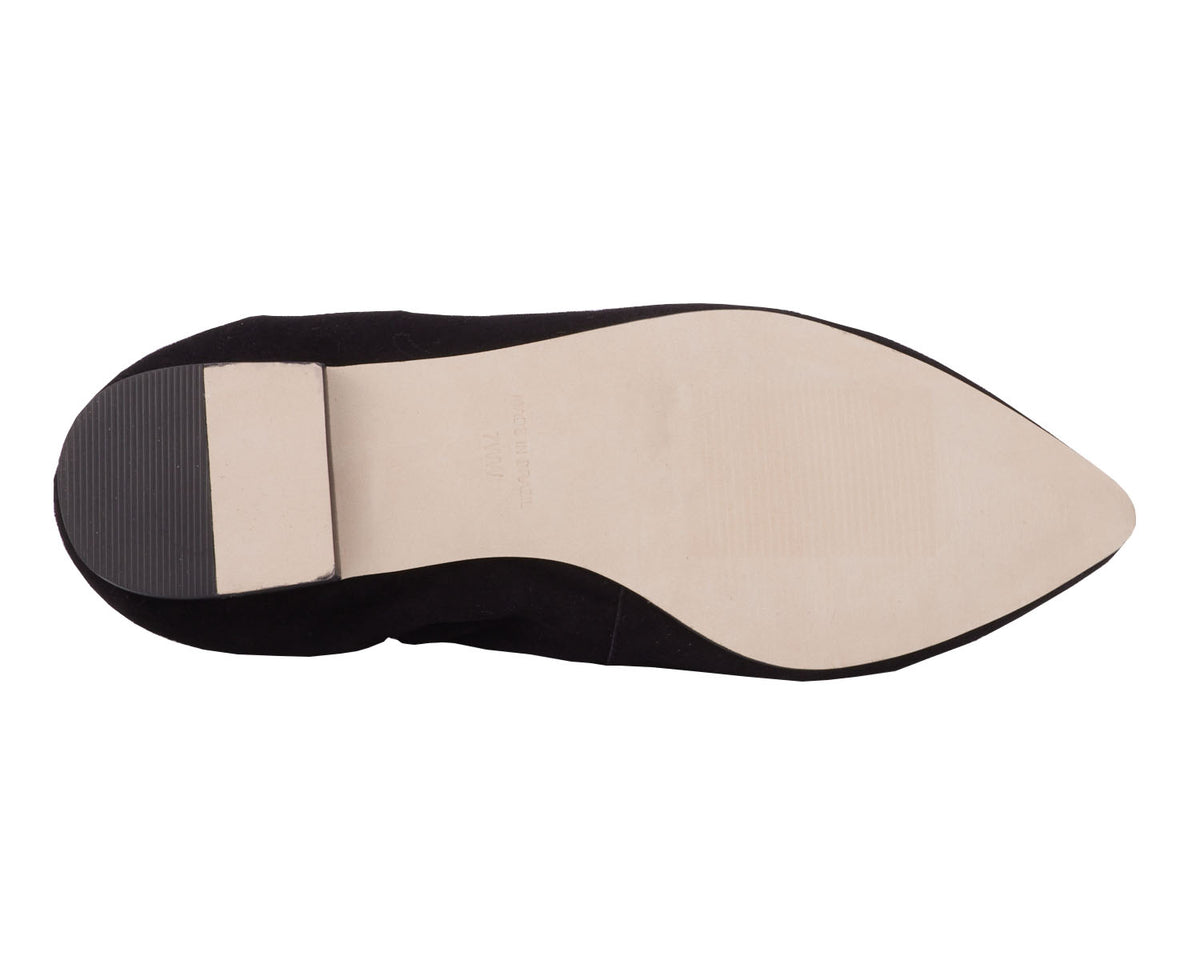 #Color_Black Suede Leather