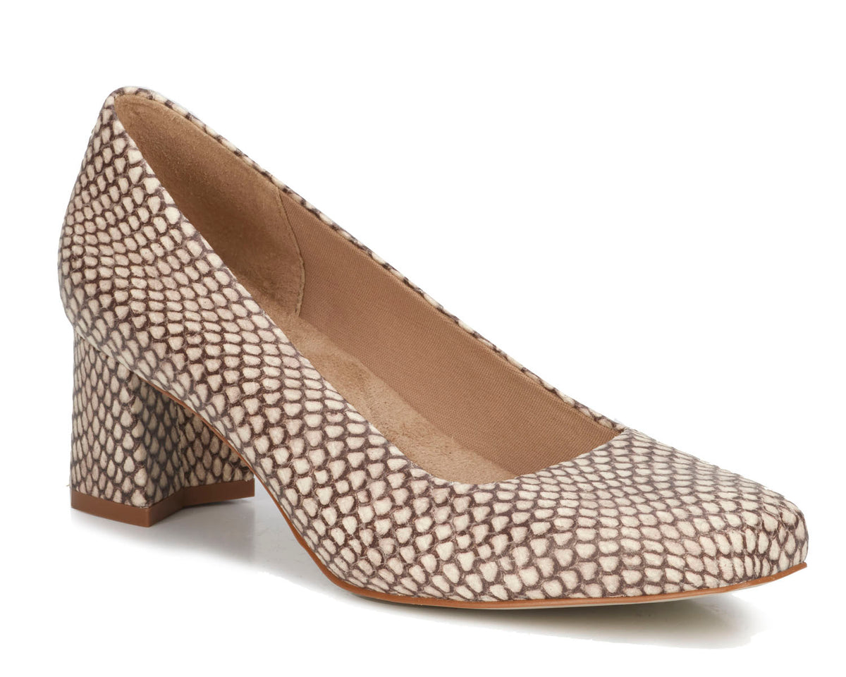 #Color_Roccia Snake Print Leather