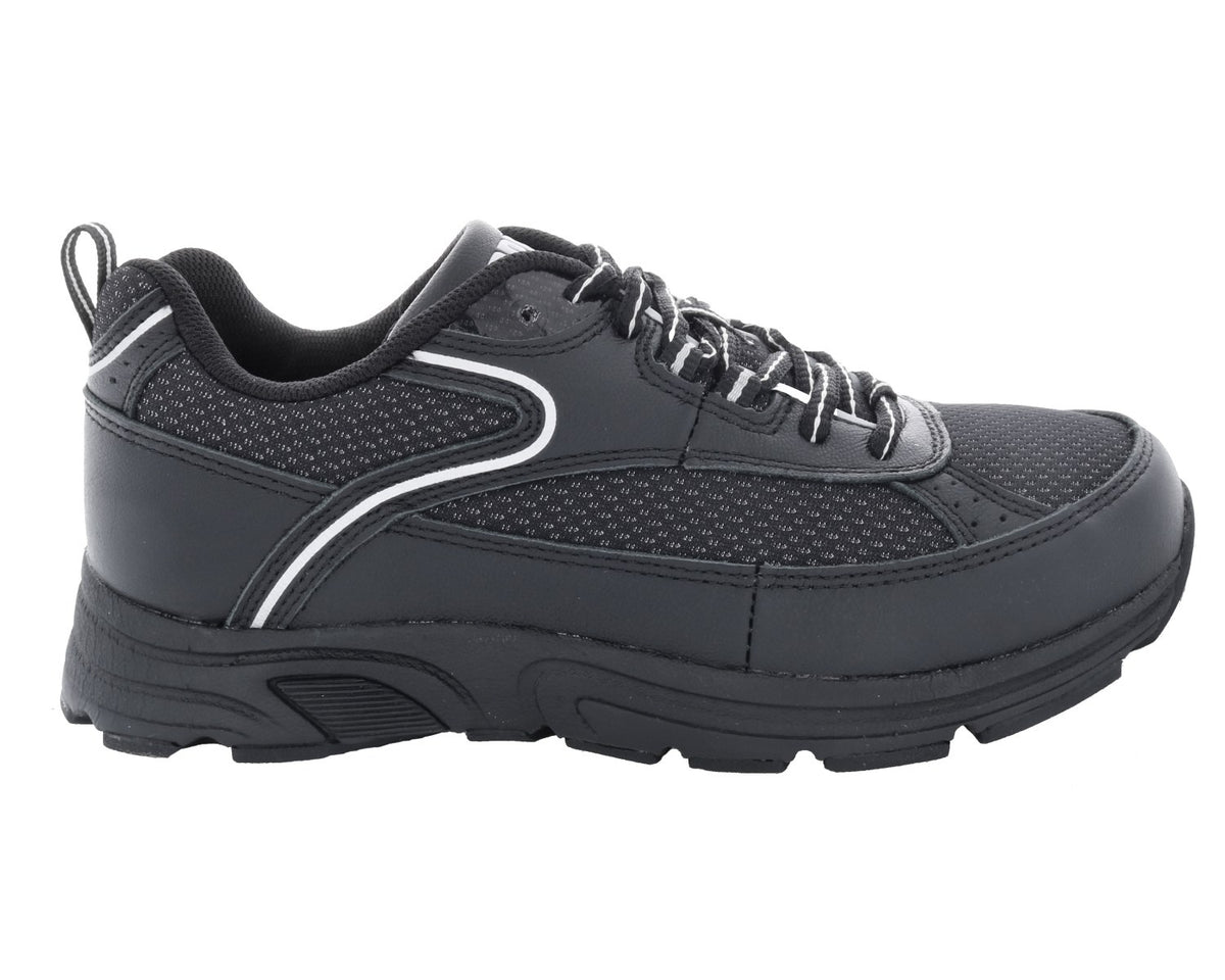 #Color_Black / Silver Leather / Mesh