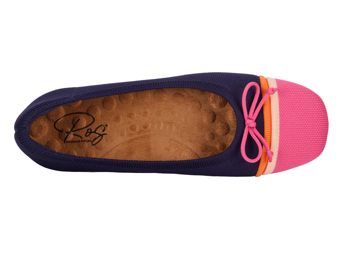 #Color_Navy/Pink Multi Knit