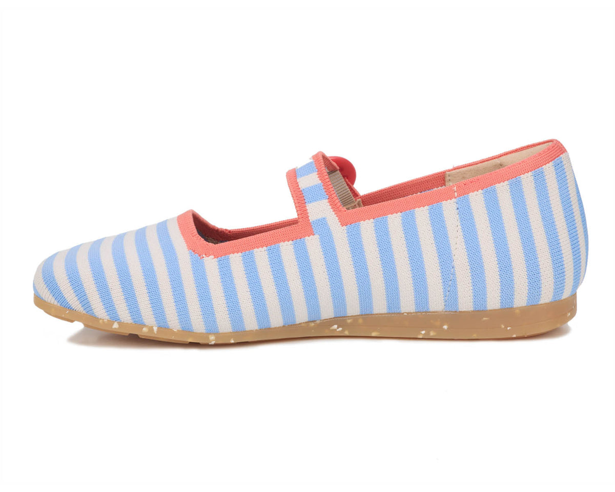 #Color_Blue Stripe Multi Knit