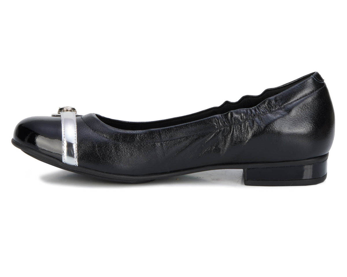 #Color_Black Shiny Tumbled Leather