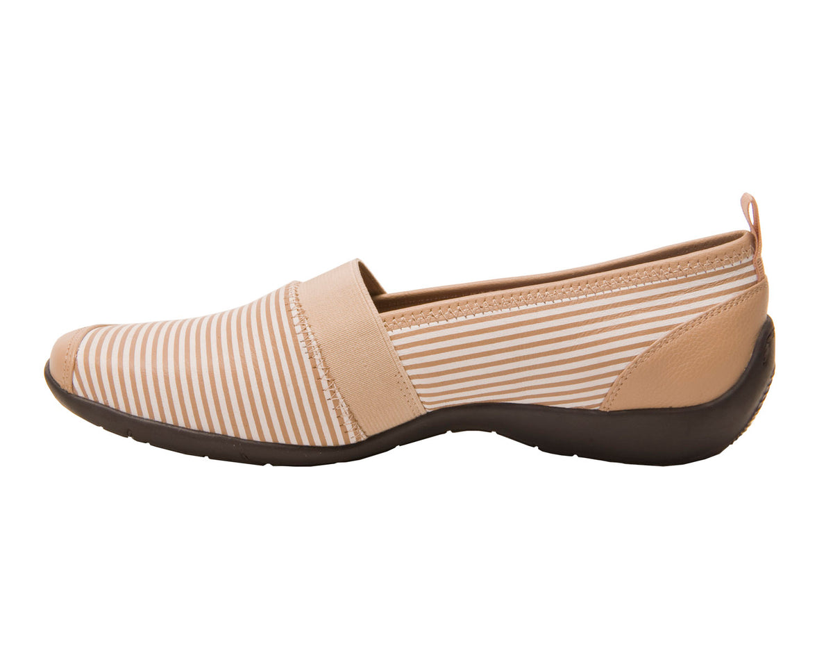 #Color_Taupe/White Stripe Leather