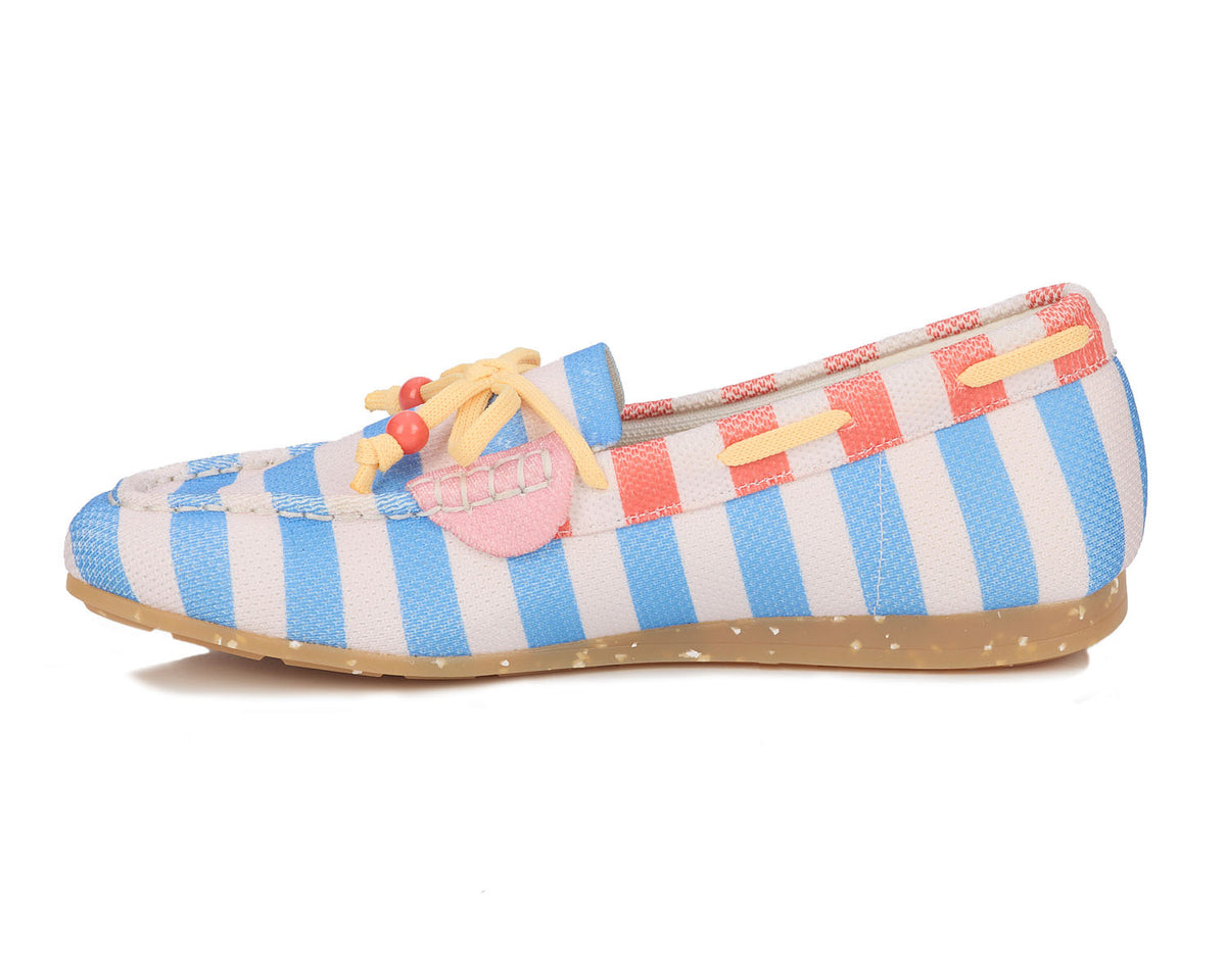 #Color_Blue Stripe Multi Knit
