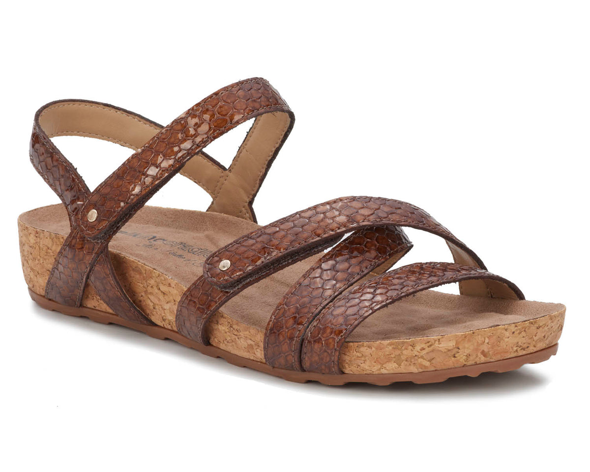 #Color_Nutmeg Snake Print Patent