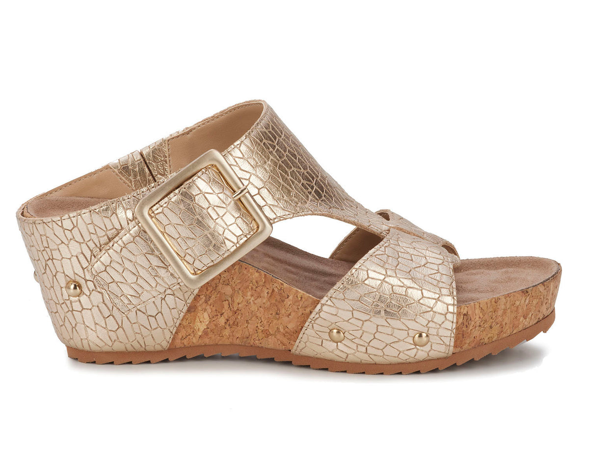 #Color_Gold Metallic Crackle Leather