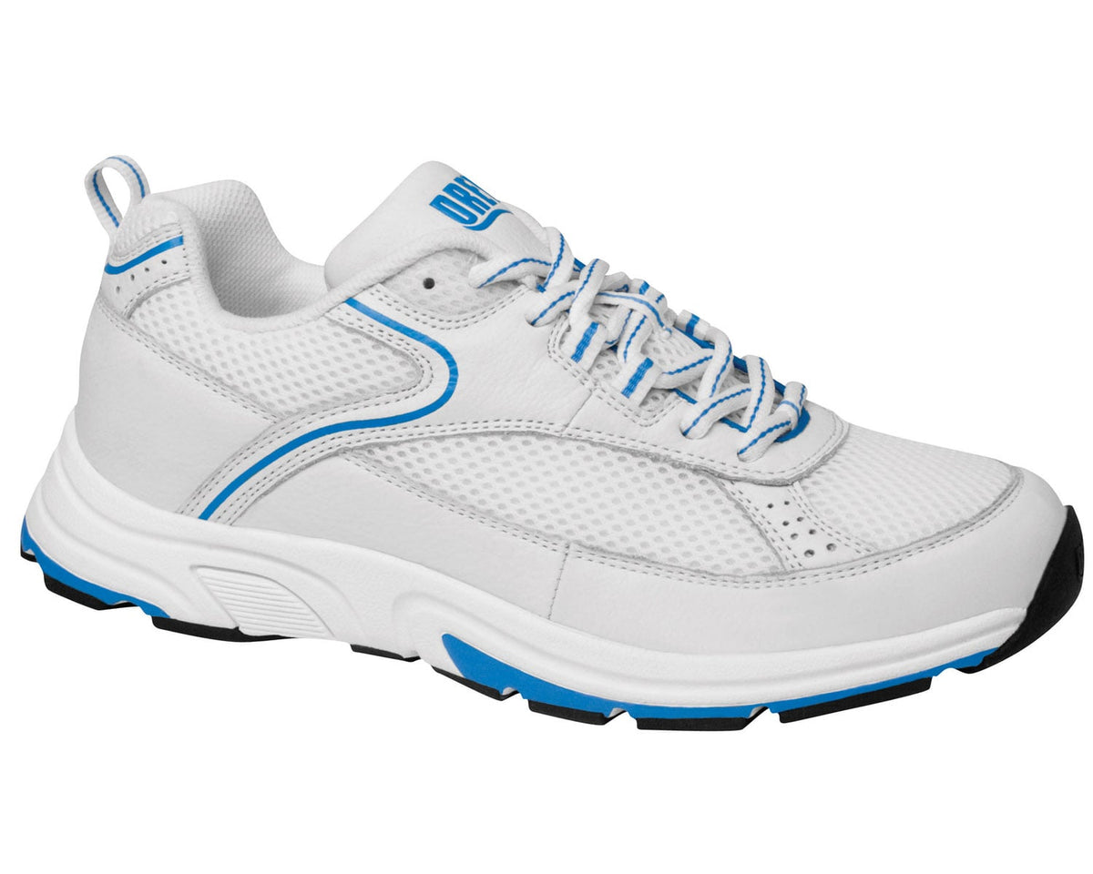 #Color_White Blue Leather/Mesh