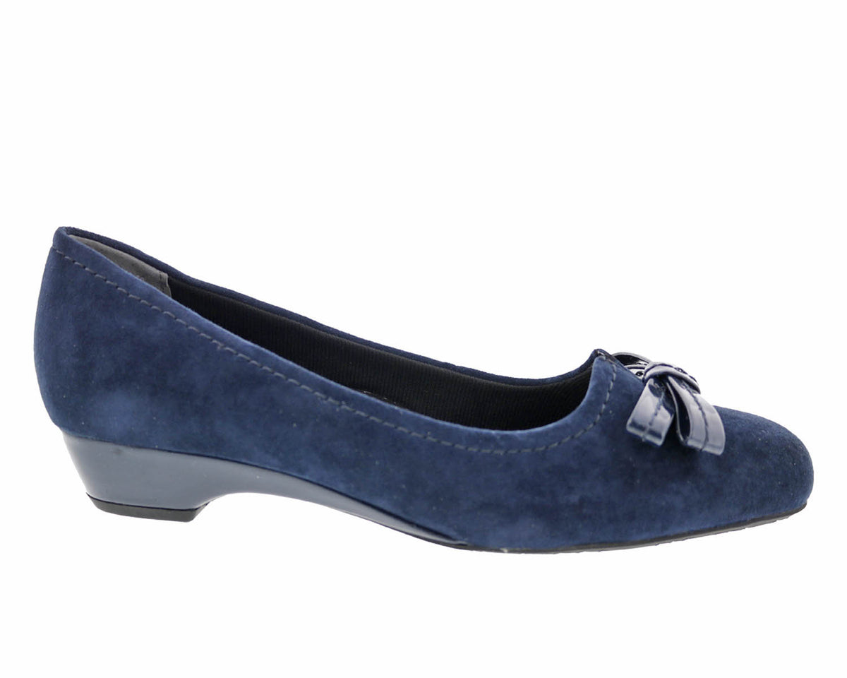 #Color_Navy Suede Leather