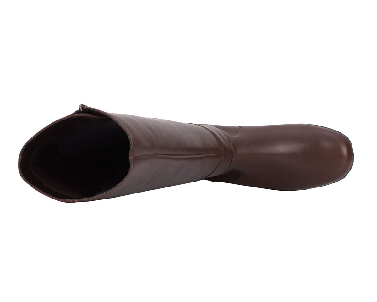 #Color_Brown Leather/ Stretch Suede Fabric
