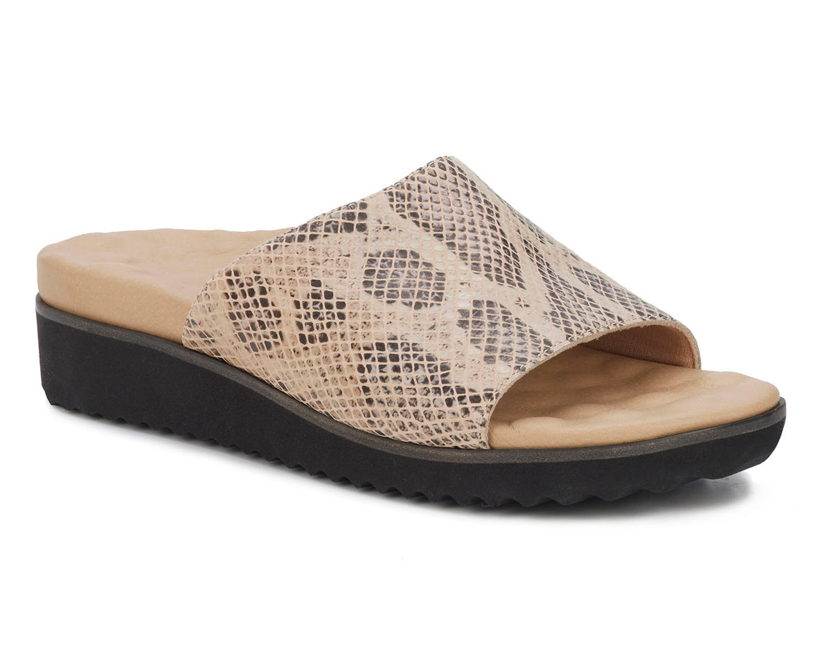 #Color_Natural Snake Print Leather