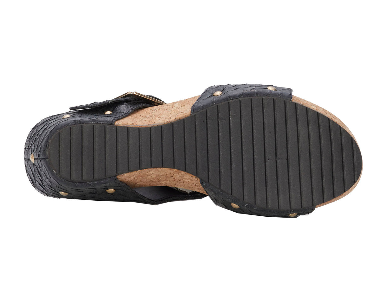 #Color_Black Rustic Snake Print Leather
