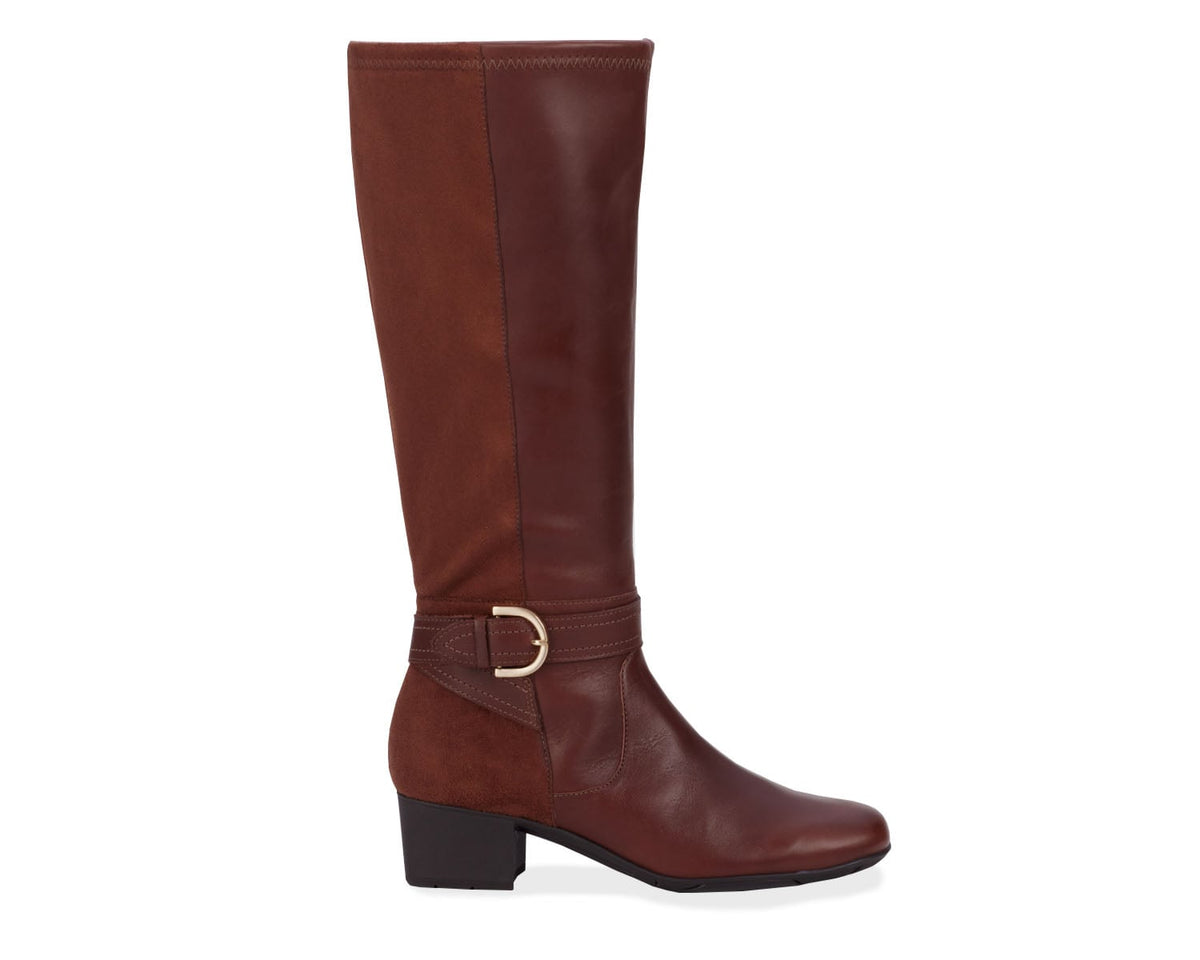 #Color_Tobacco Leather/ Stretch Suede Fabric