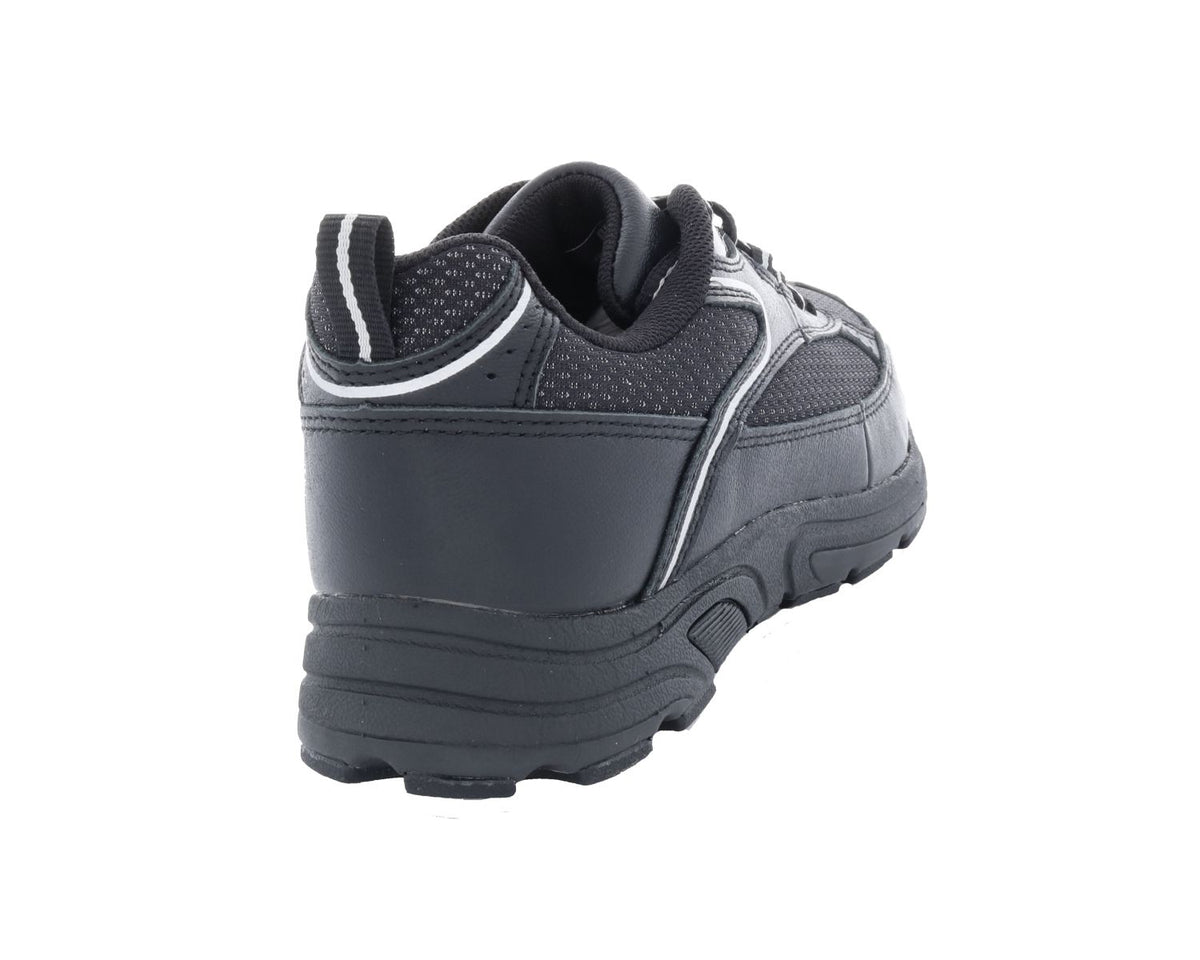 #Color_Black / Silver Leather / Mesh