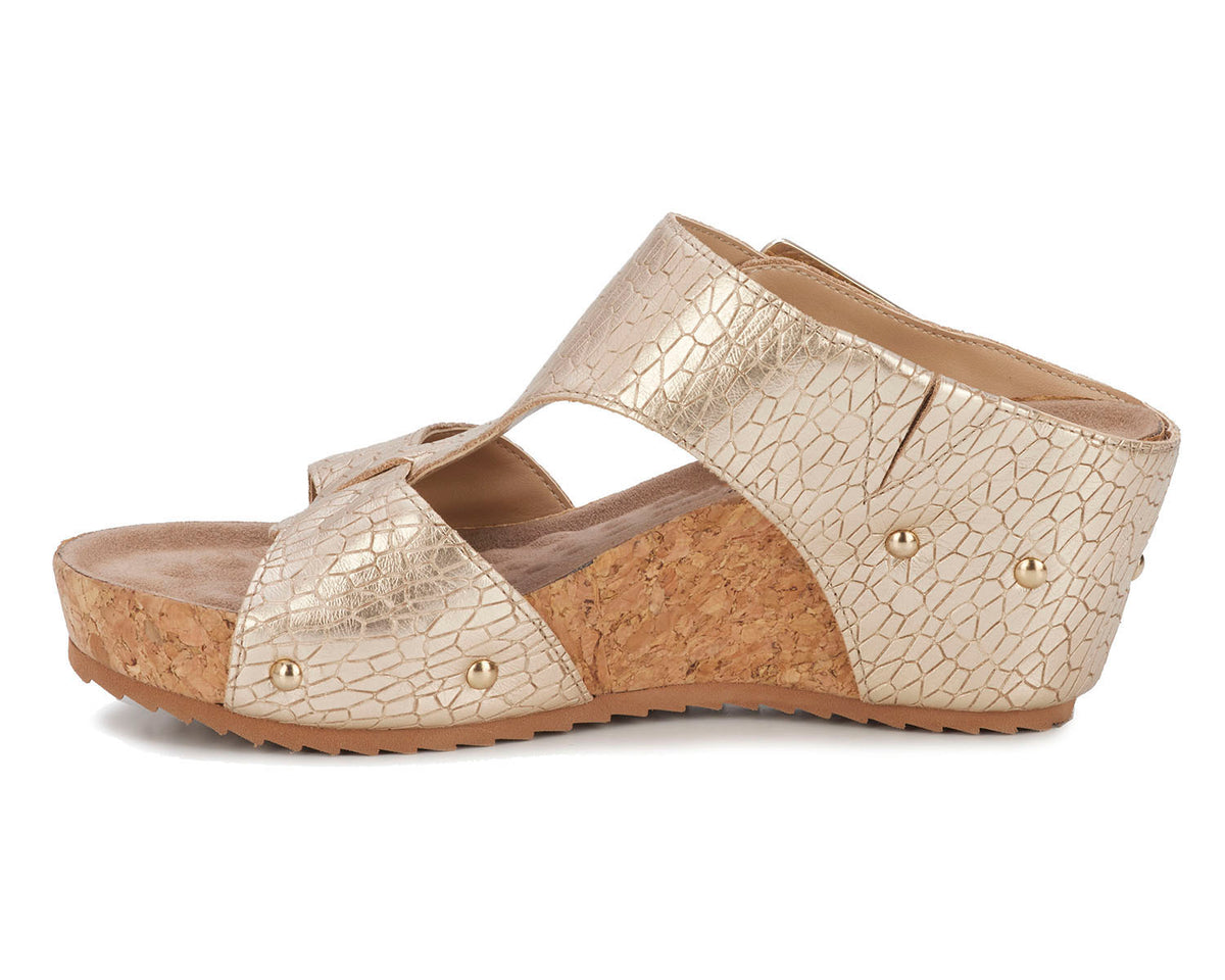 #Color_Gold Metallic Crackle Leather