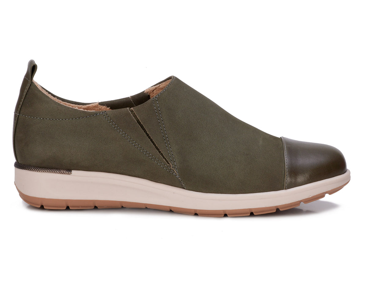 #Color_Olive Nubuck Leather