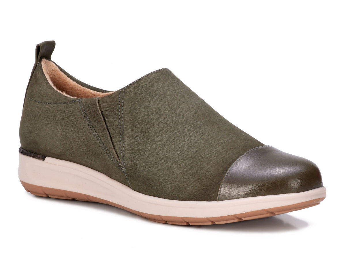 #Color_Olive Nubuck Leather