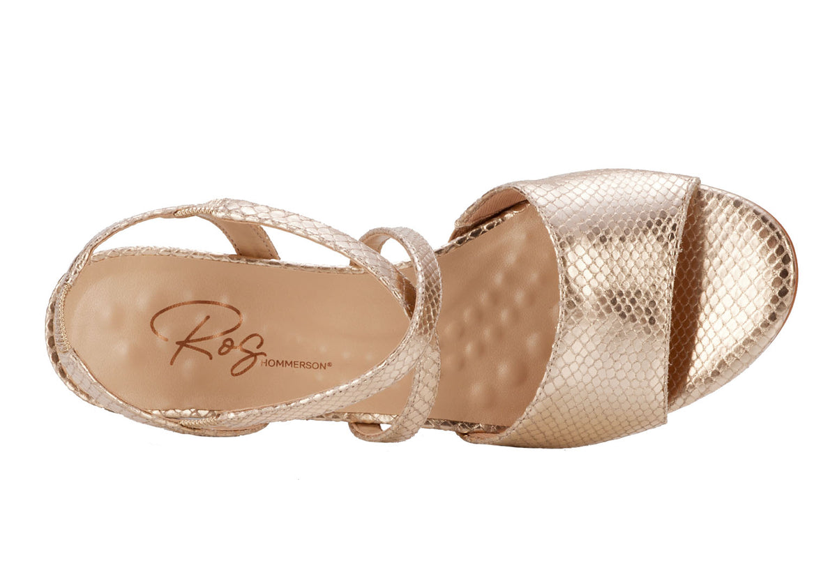 #Color_Gold Snake Print Leather