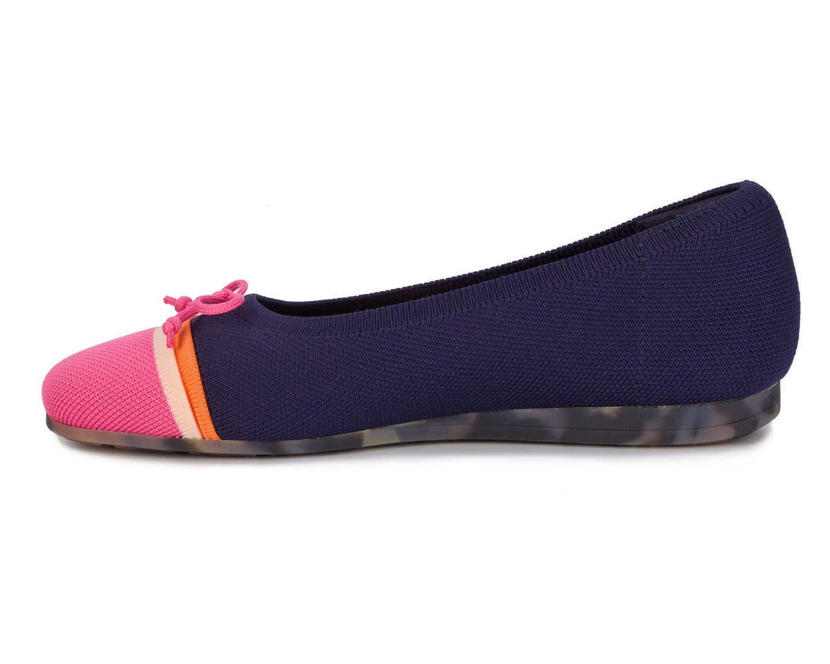 #Color_Navy/Pink Multi Knit