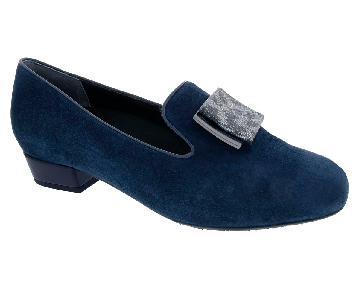 #Color_Navy Suede Leather
