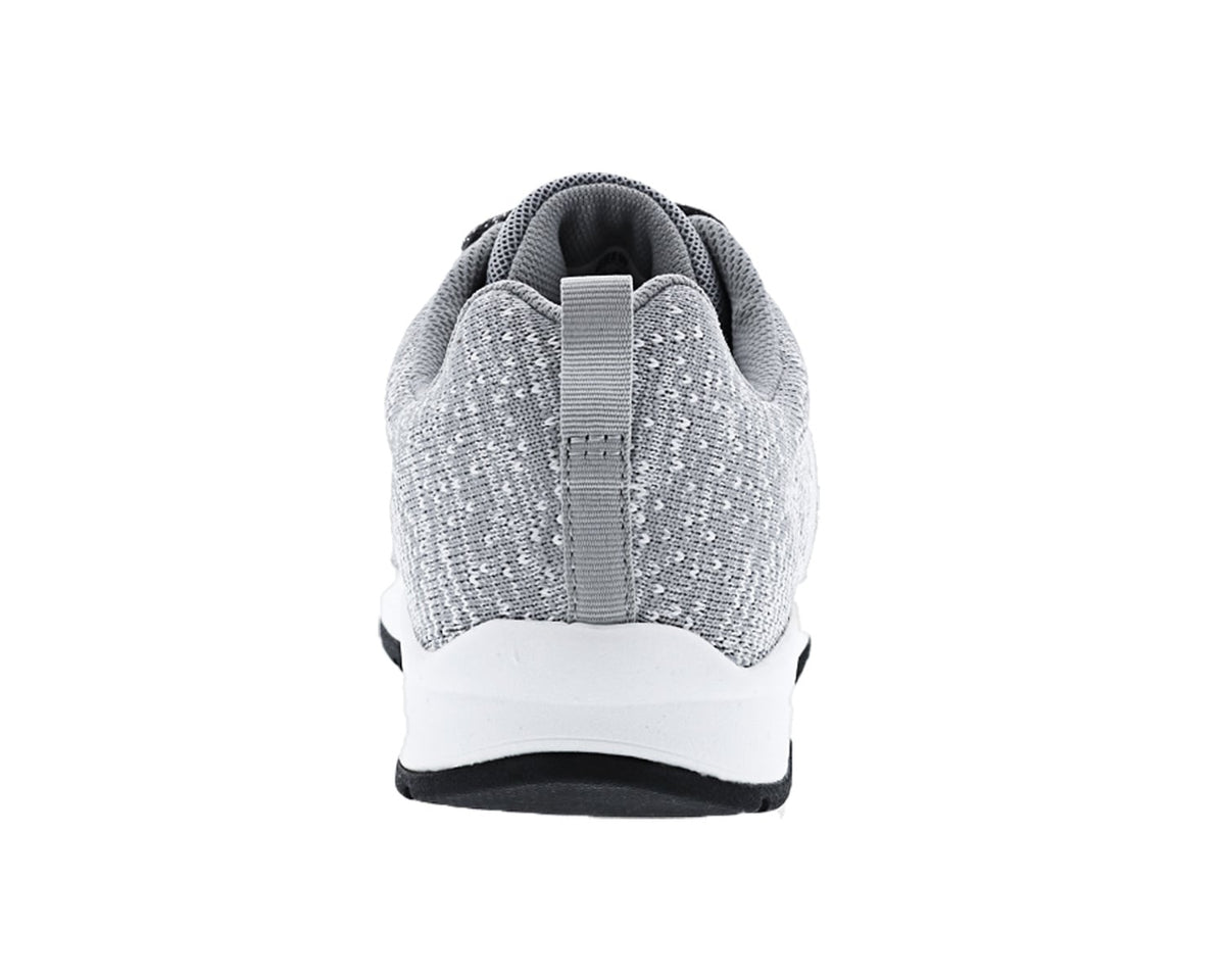 #Color_Grey/White Stretch Knit Fabric
