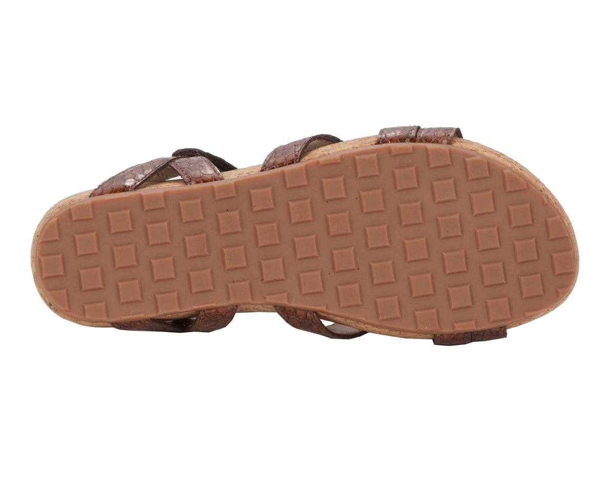 #Color_Nutmeg Snake Print Patent