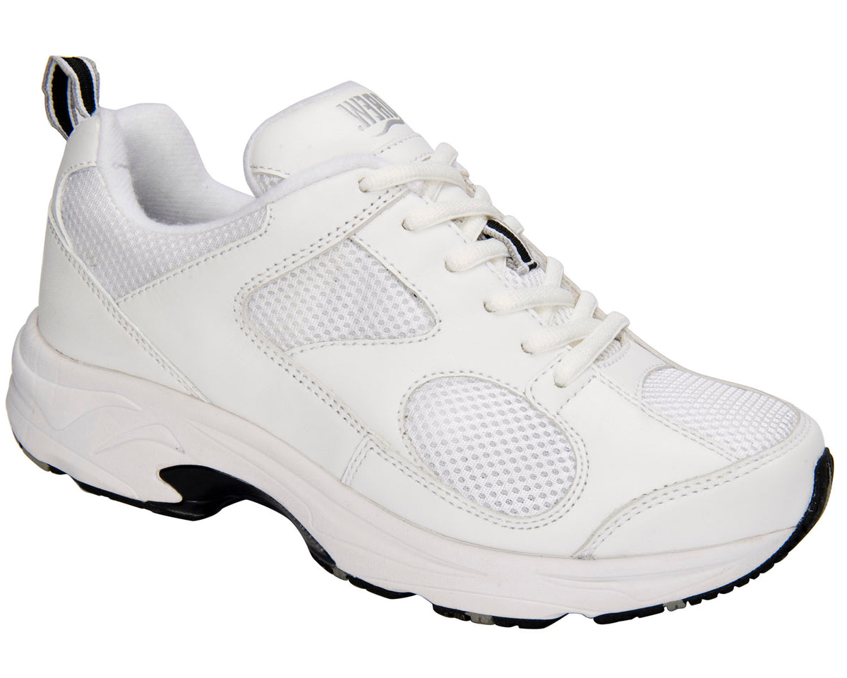 #Color_White Leather/White Mesh