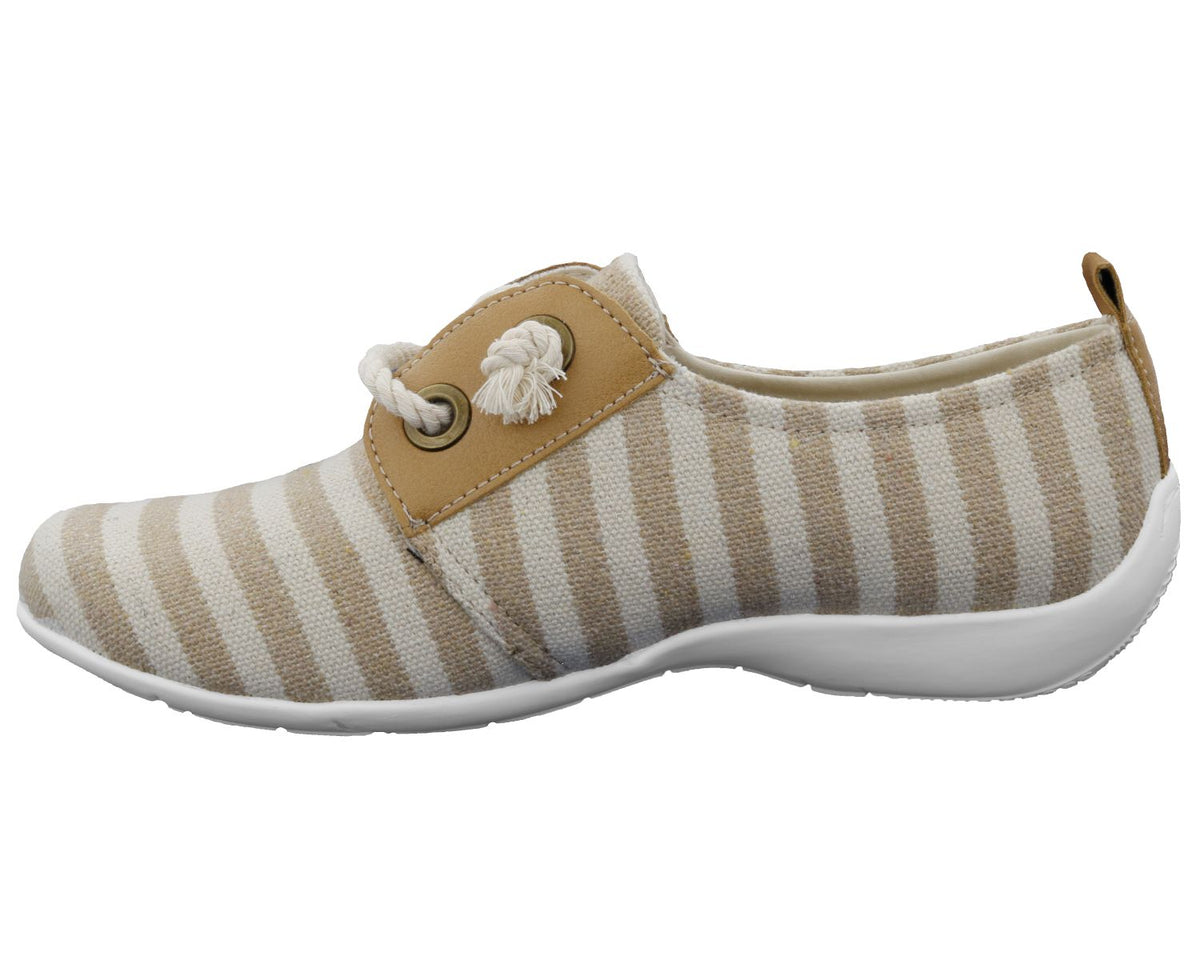 #Color_Sand/Cream Stripe Canvas