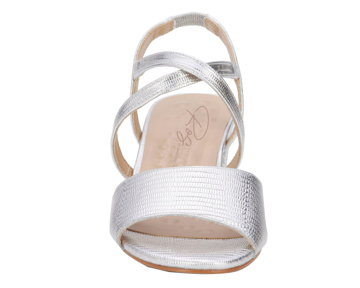 #Color_Silver Lizard Print Leather