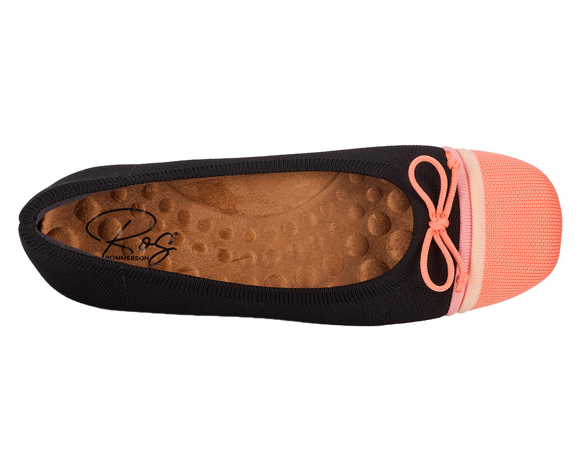 #Color_Black/Coral Multi Knit