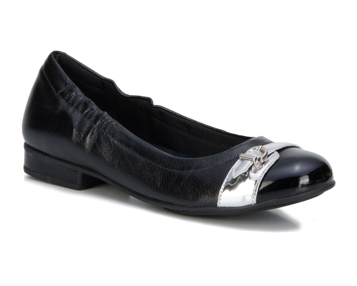 #Color_Black Shiny Tumbled Leather